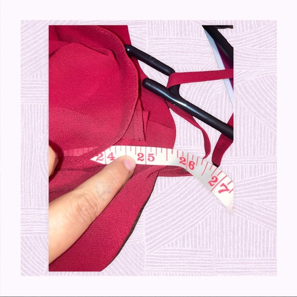 Ann Taylor LOFT Red Ruffled Chiffon Cocktail Dress Size 0P - Picture 8 of 8